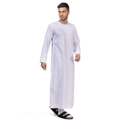 New White Aplos Omani Thobe for Men