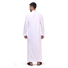 Aplos White Saudi Thobe for Men - Mashroo