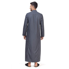 Aplos Saudi 2.0 Grey Thobe for Men - Mashroo