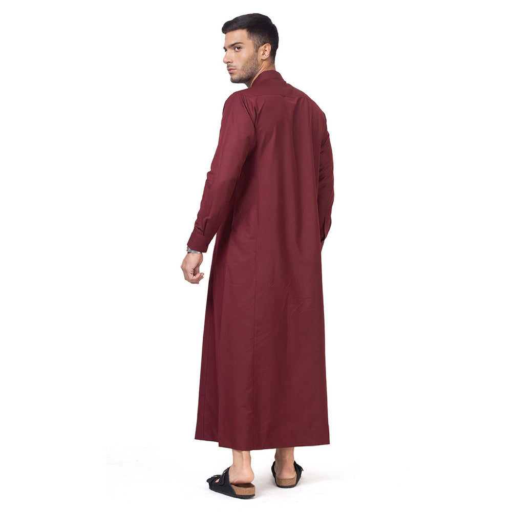 Unicus Maroon Thobe for Men - Mashroo