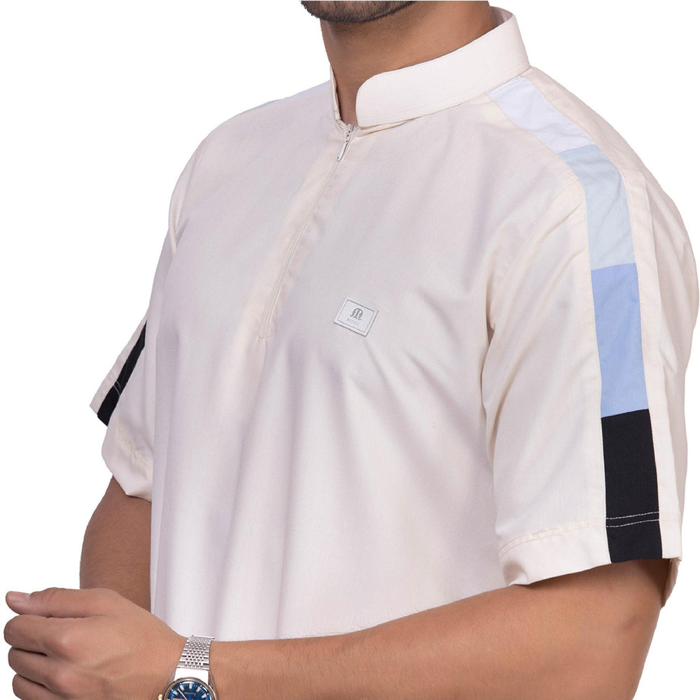 Chroma Half Sleeve Thobe for Men - Mashroo