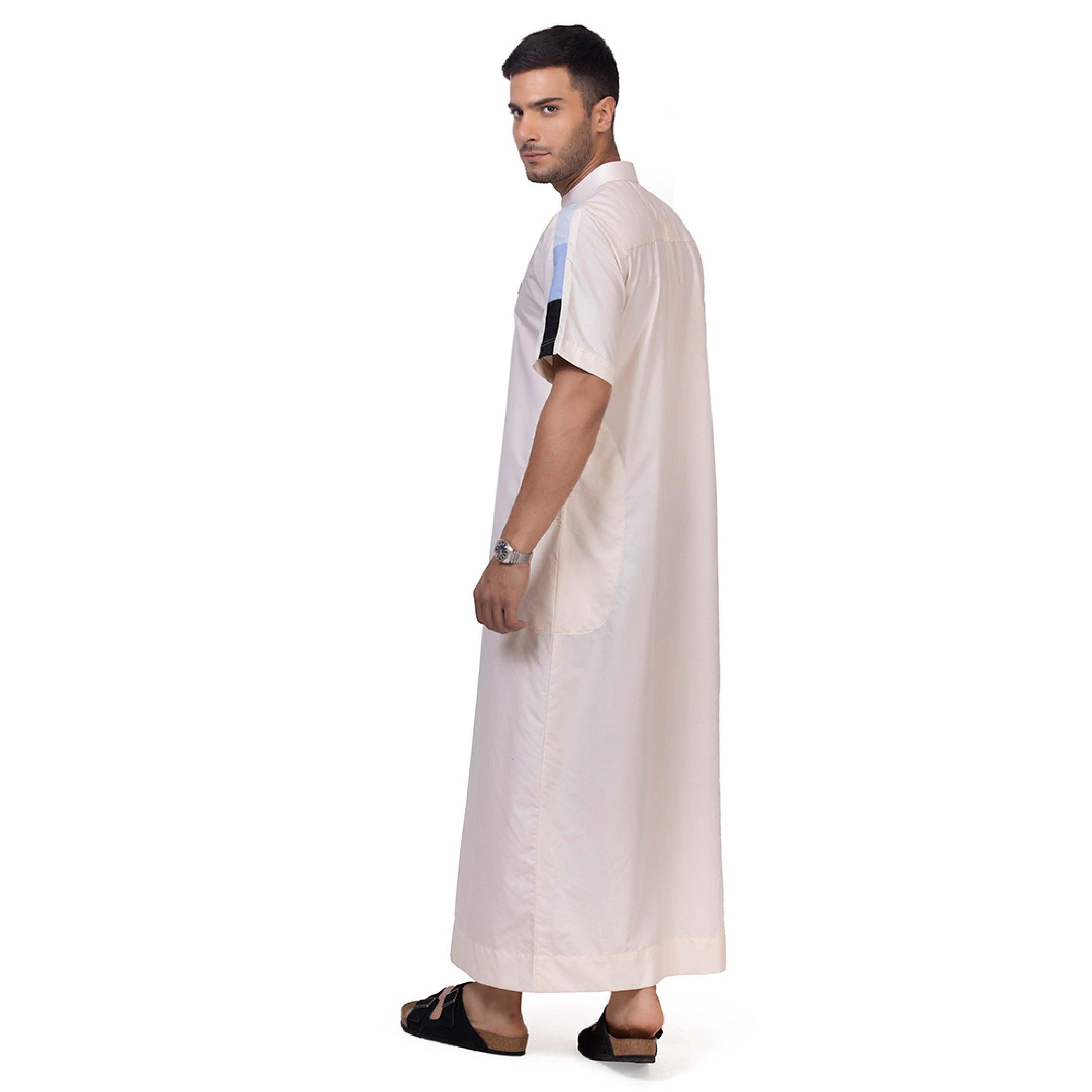 Chroma Half Sleeve Thobe for Men - Mashroo