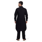 Black Riwaya Pathani Suit for Men - Mashroo