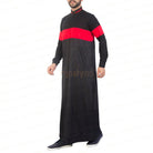 Red Black Active Thobe for Men - Mashroo