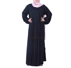 Centre Pleated Everyday Wear Abaya for Women - Mashroo